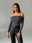 Vidvazhna Off-Shoulder Longsleeve