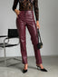 Choco leather pants