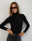 Suit ribbed turtleneck